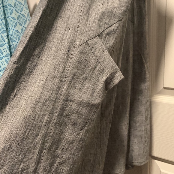 Nathalie Seaver Boutique Vintage Linen-Blend Uniform Dress with Pockets, US 4/6 - Picture 3 of 11